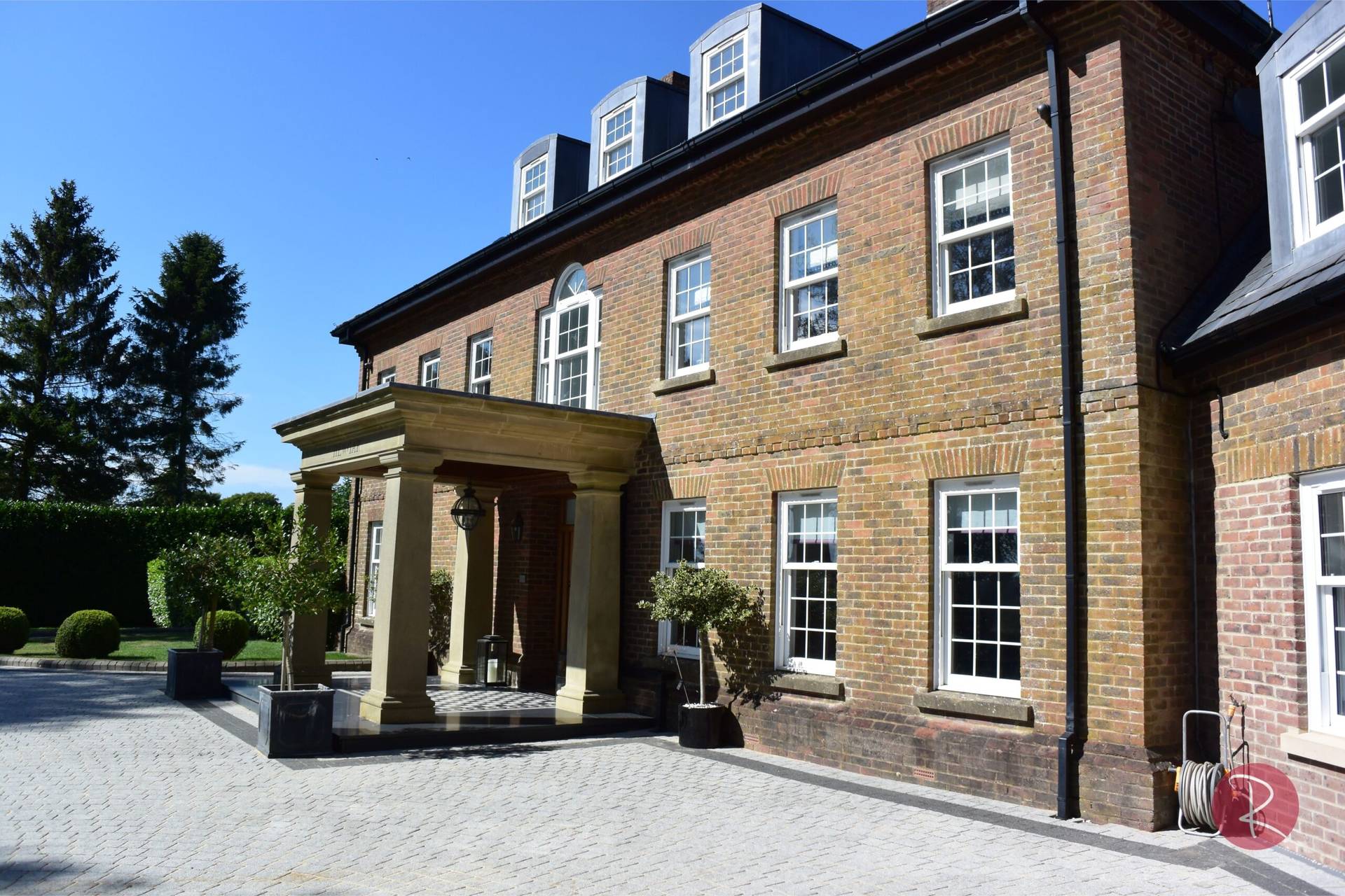 Large house with Georgian sash windows
