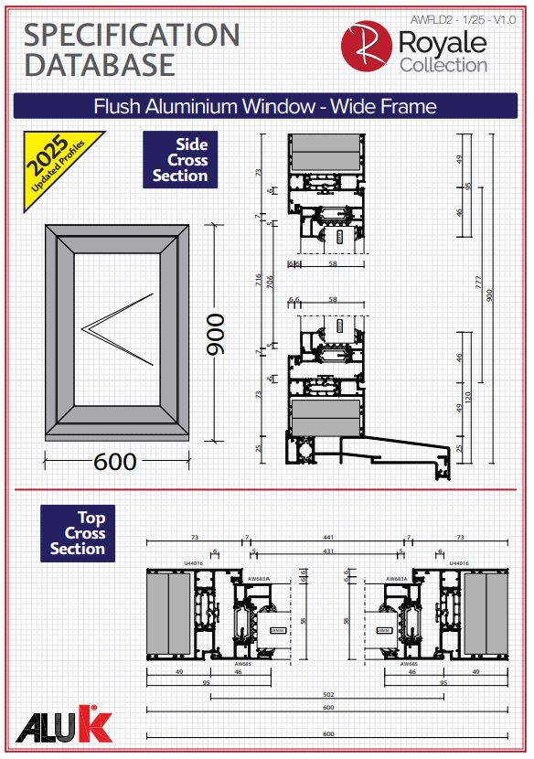 flush aluminium window