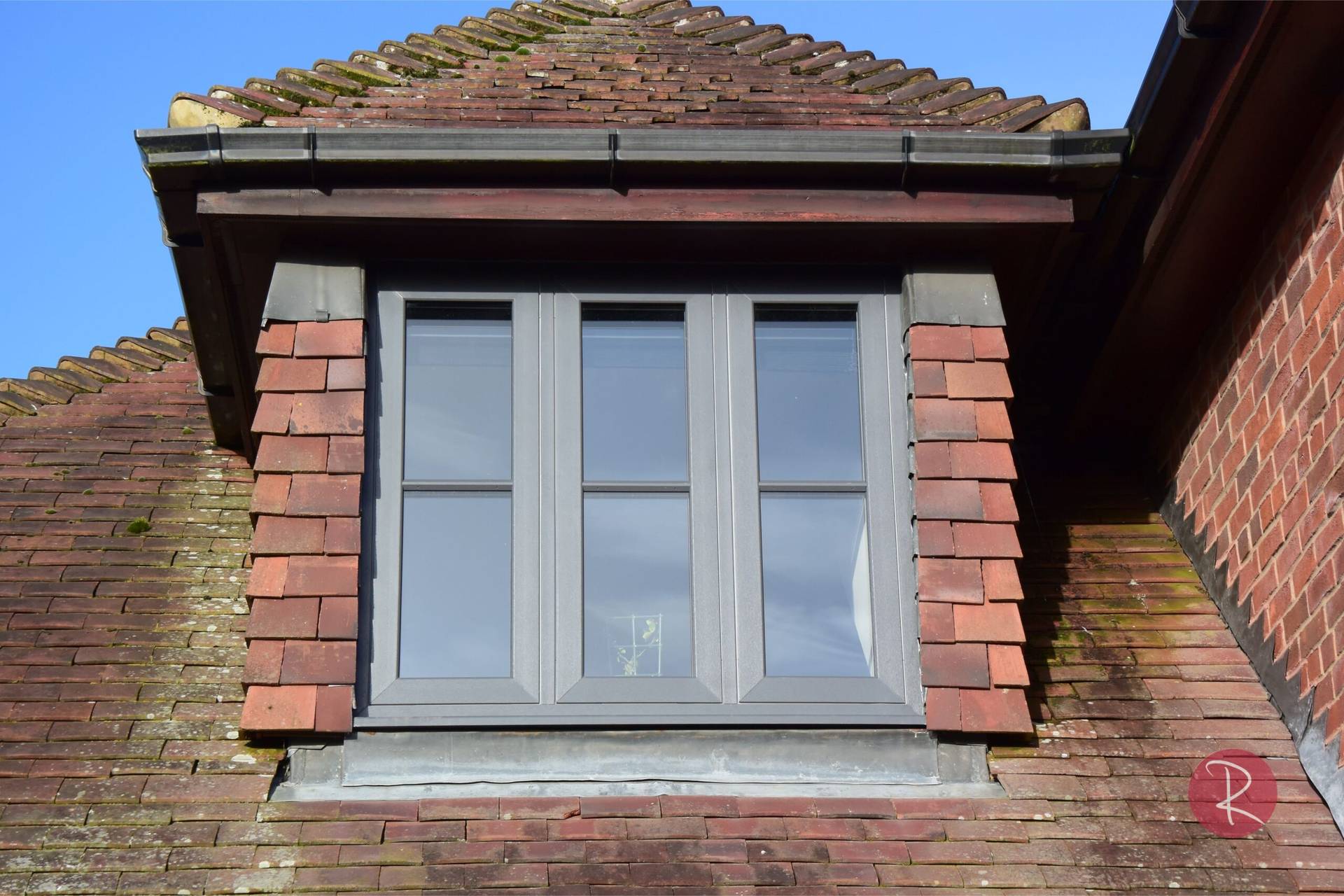 Anthracite grey flush sash PVCu windows
