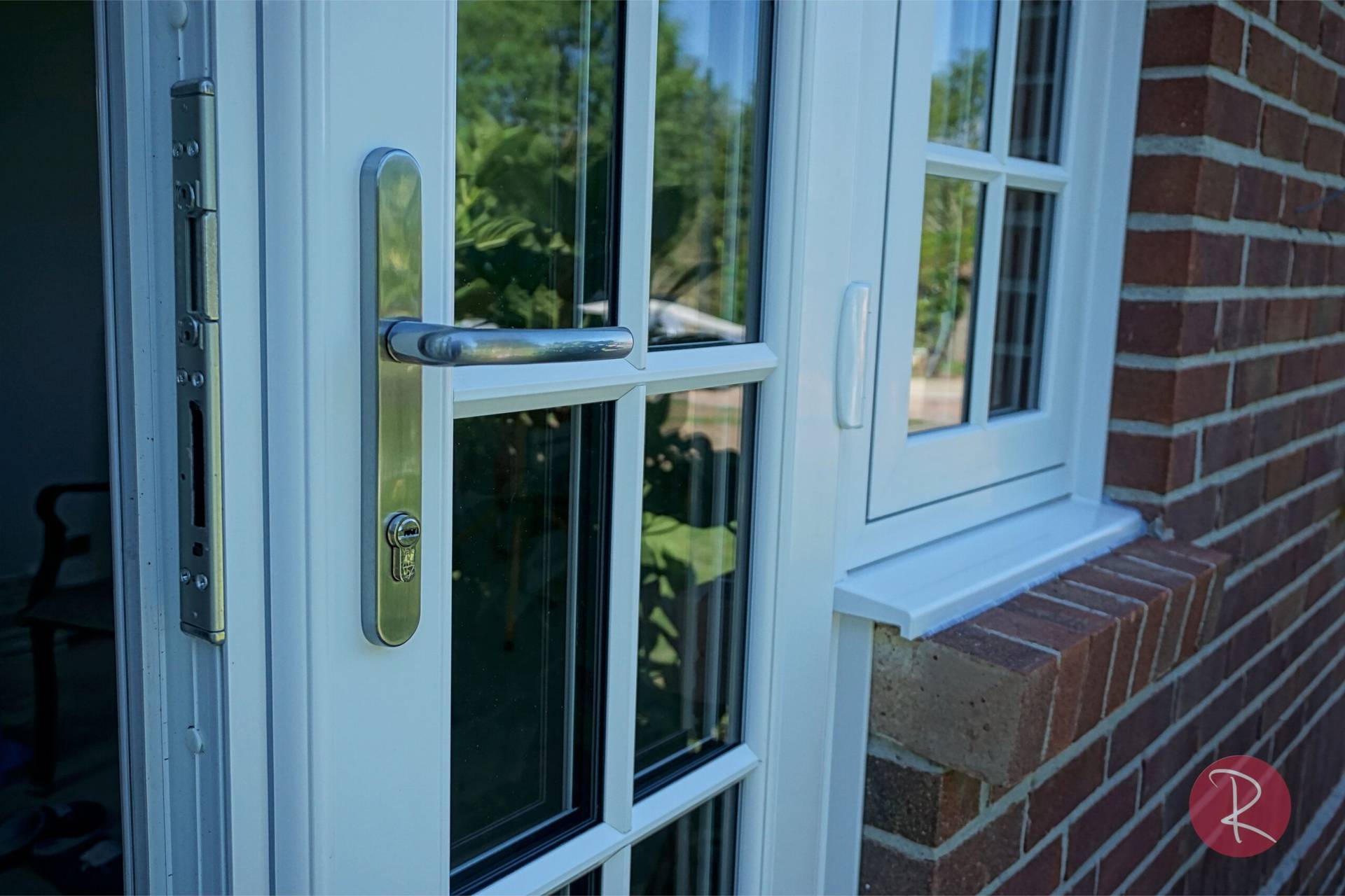French door handle