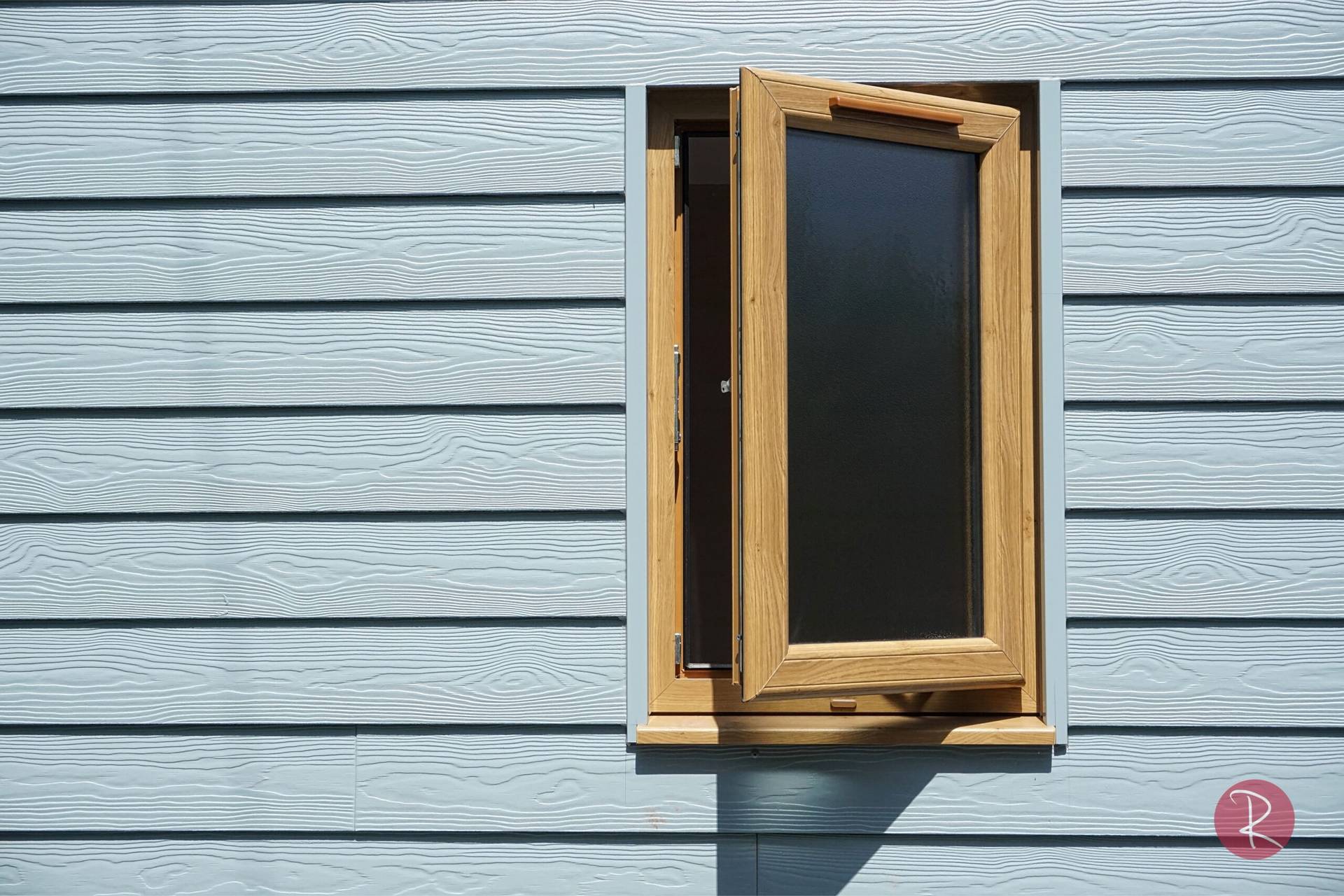 woodgrain foil sculptured window