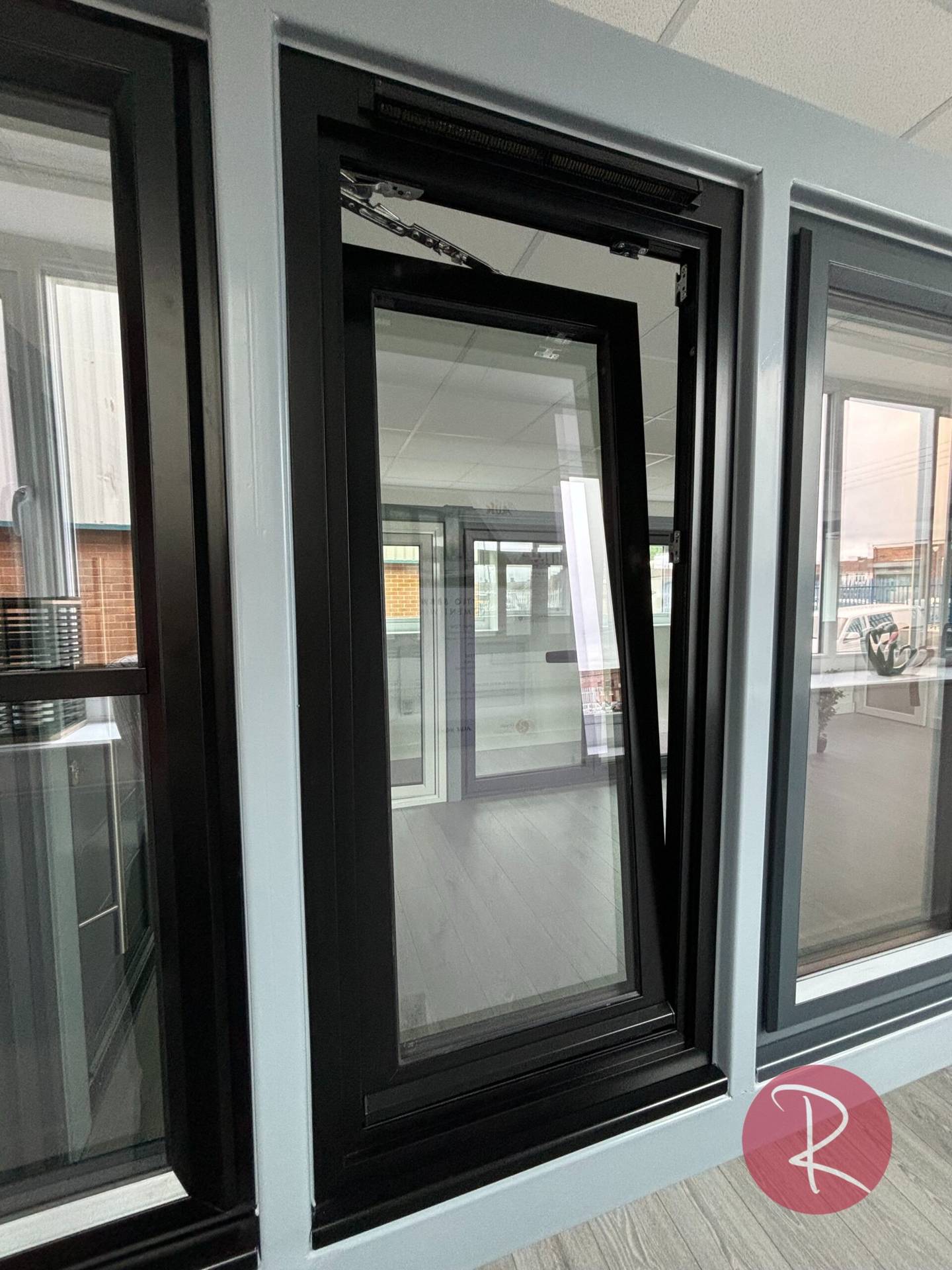 black double glazed tilt by turn windows