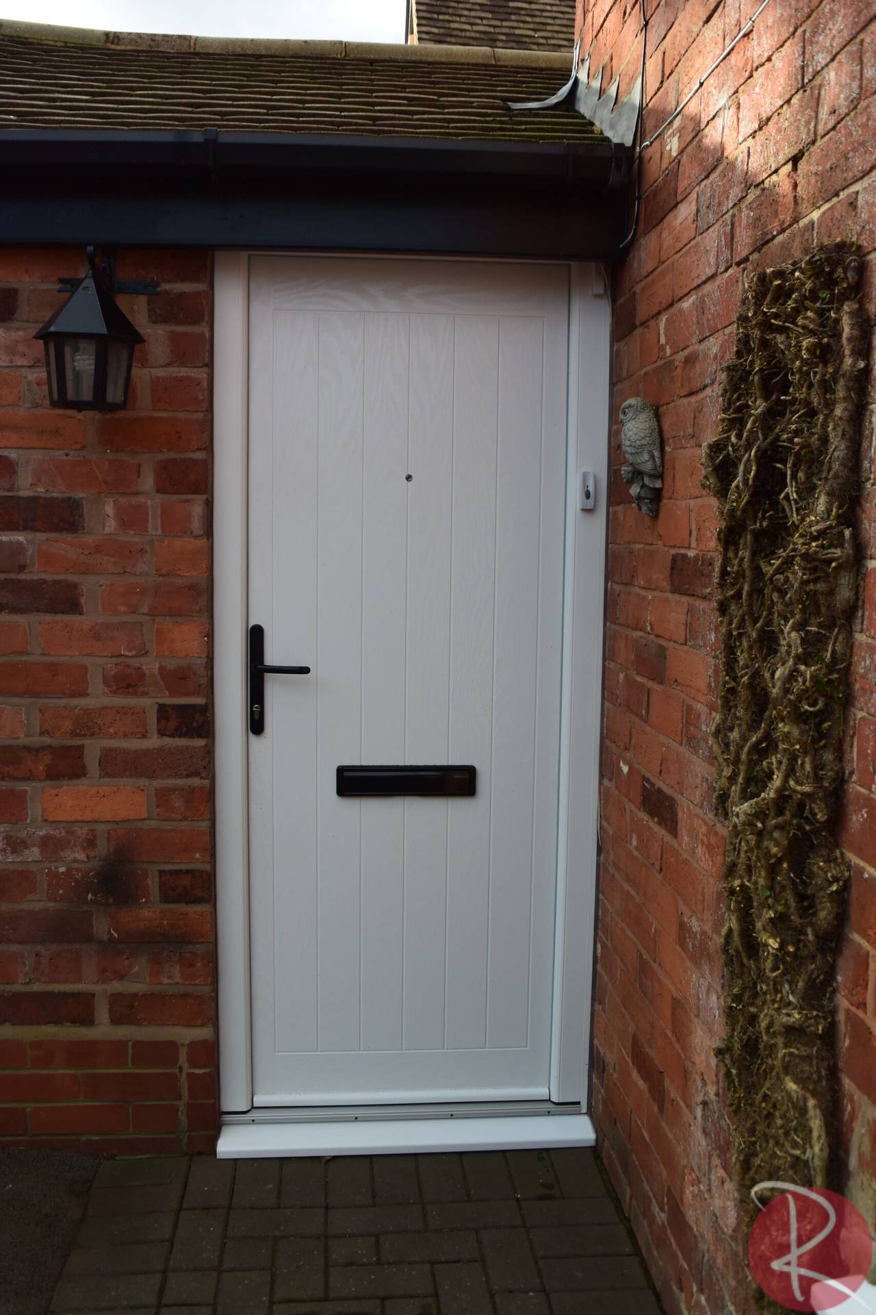 White composite door