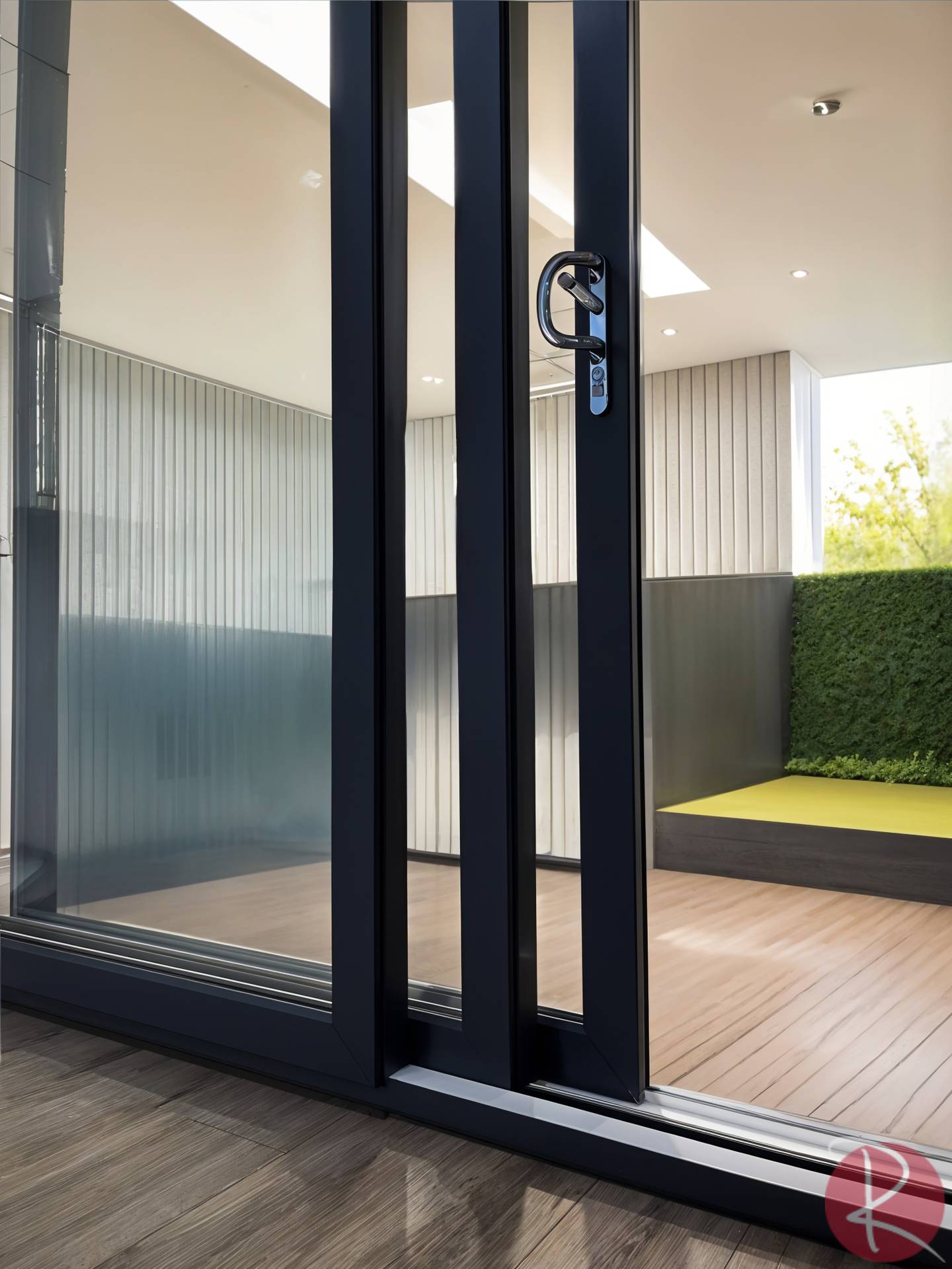 PVCu triple track doors