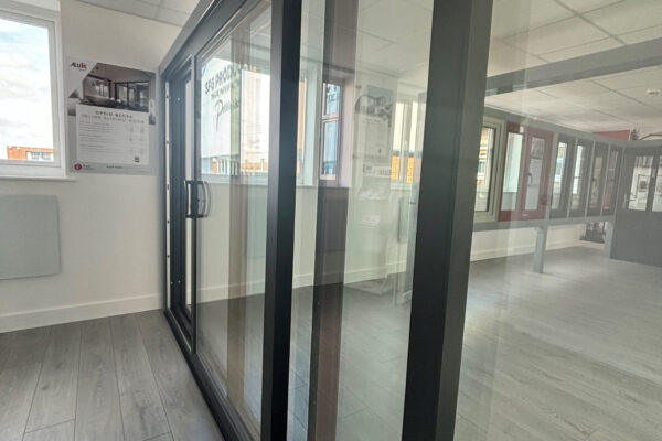Triple track doors