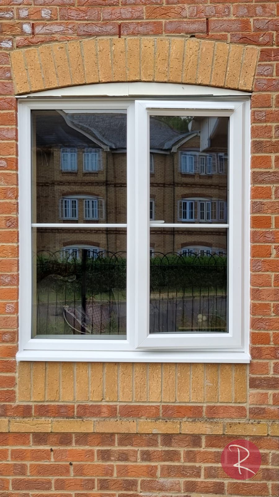 upvc casement window white